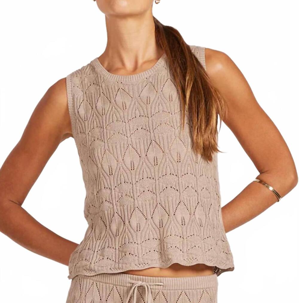 NEW BOBI macey sleeveless top in taupe